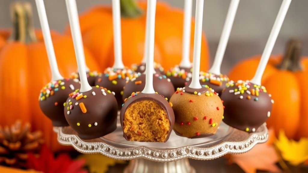 Pumpkin Spice Latte Cake Pops