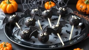 Midnight Moonlight Bat Cake Pops