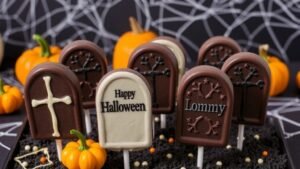Haunted Tombstone Cake Pops (Cookie Crumble Base)