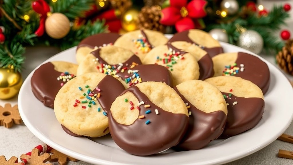 Chocolate-Dipped Shortbread