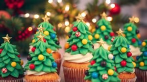 Christmas Tree Cupcakes