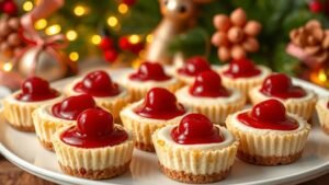 Mini Cherry Cheesecakes