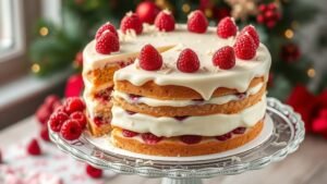 White Chocolate Raspberry Torte
