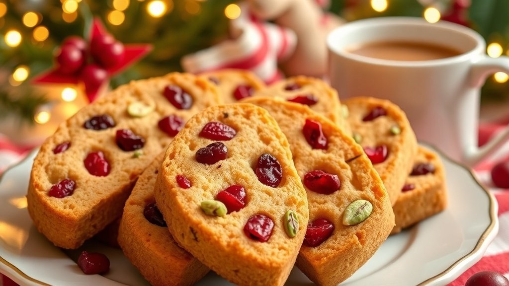 Pistachio Cranberry Biscotti
