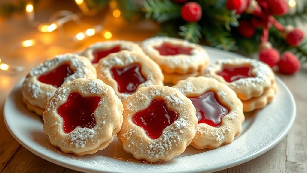 Raspberry Linzer Cookies