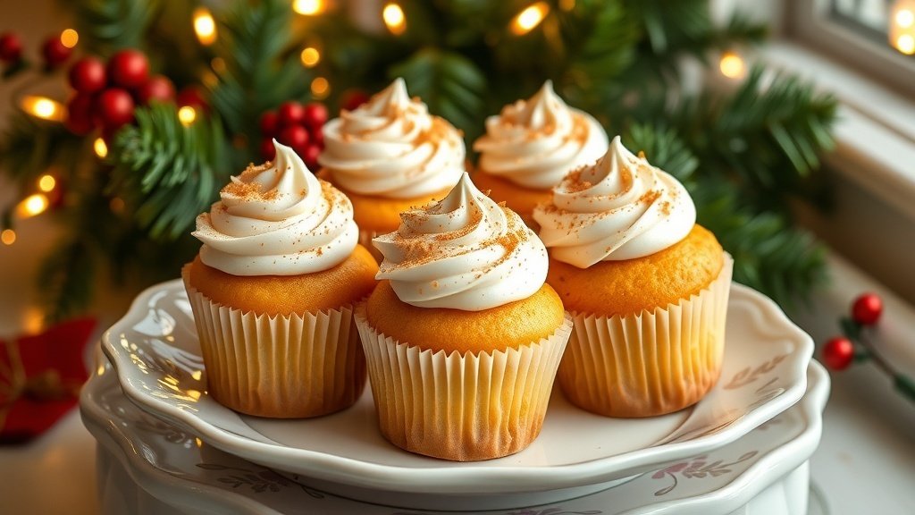 Eggnog Cupcakes