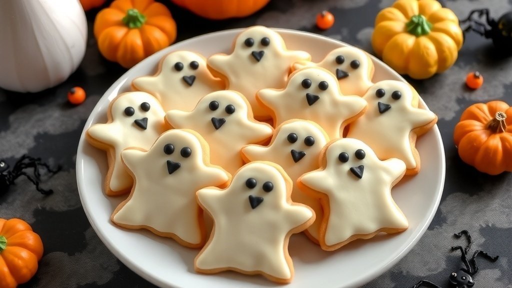 Ghostly Butter Cookies
