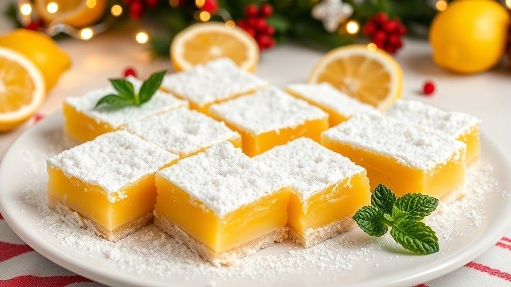 Snowy Lemon Bars