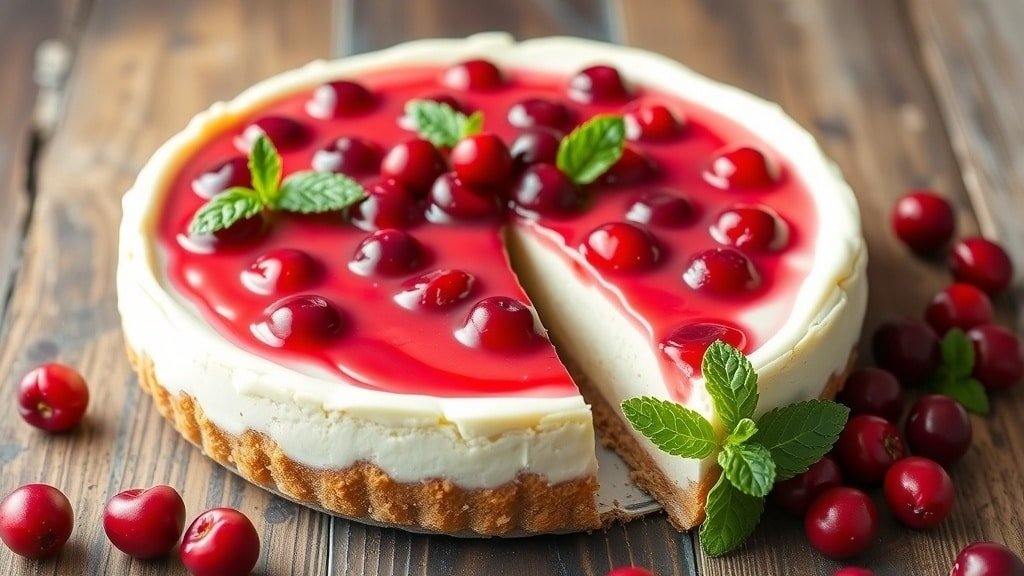 Cranberry Cheesecake Tart