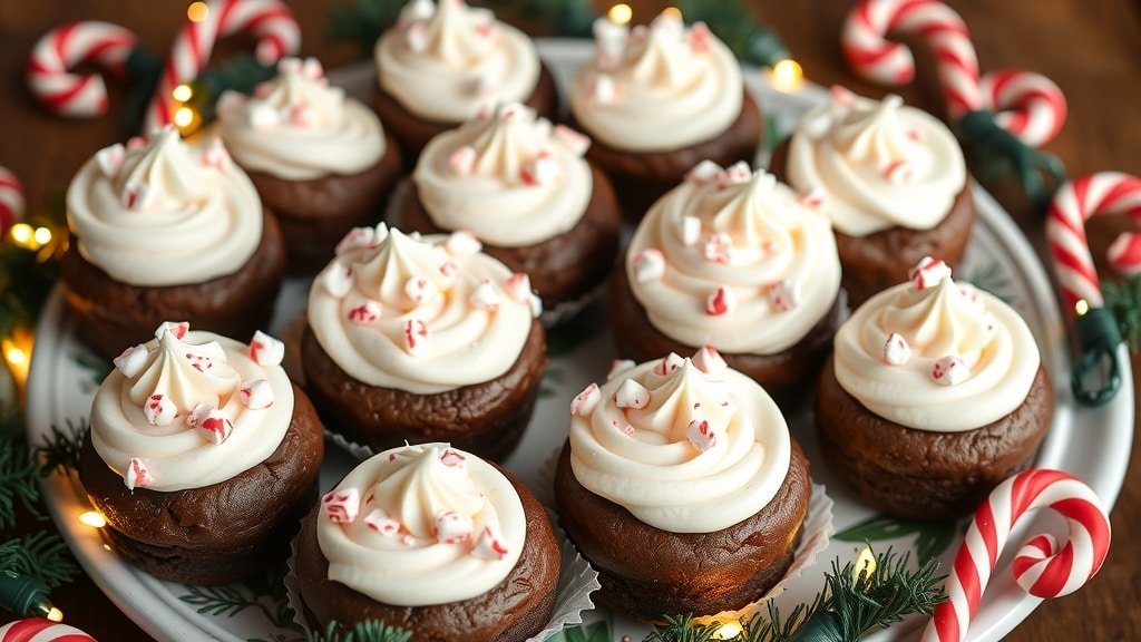 Peppermint Brownie Bites