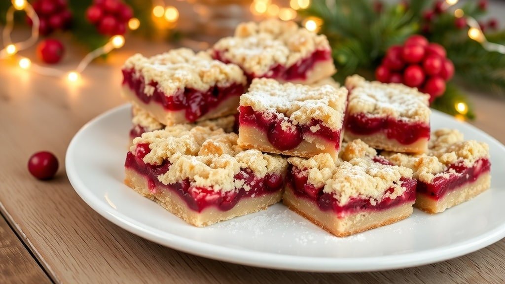 Cranberry Crumble Bars