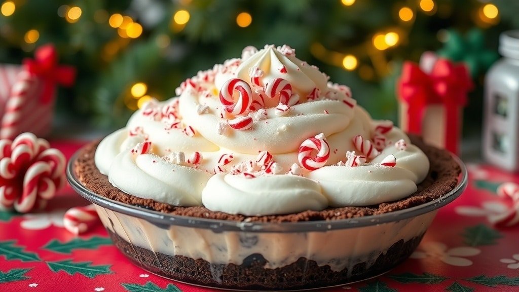 Chocolate Peppermint Ice Cream Pie