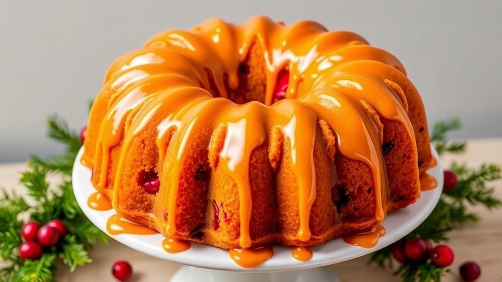 Frosted Cranberry Bundt Cake
