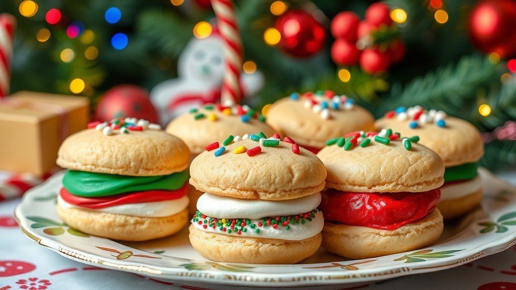 Christmas Cookie Sandwiches