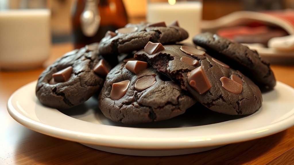 Double Chocolate Chunk Cookies