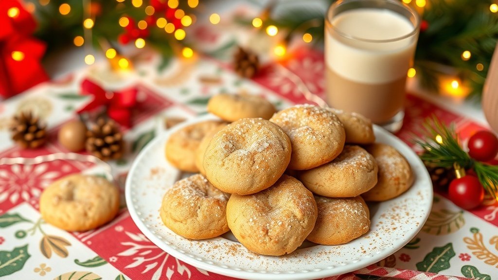 Eggnog Snickerdoodles