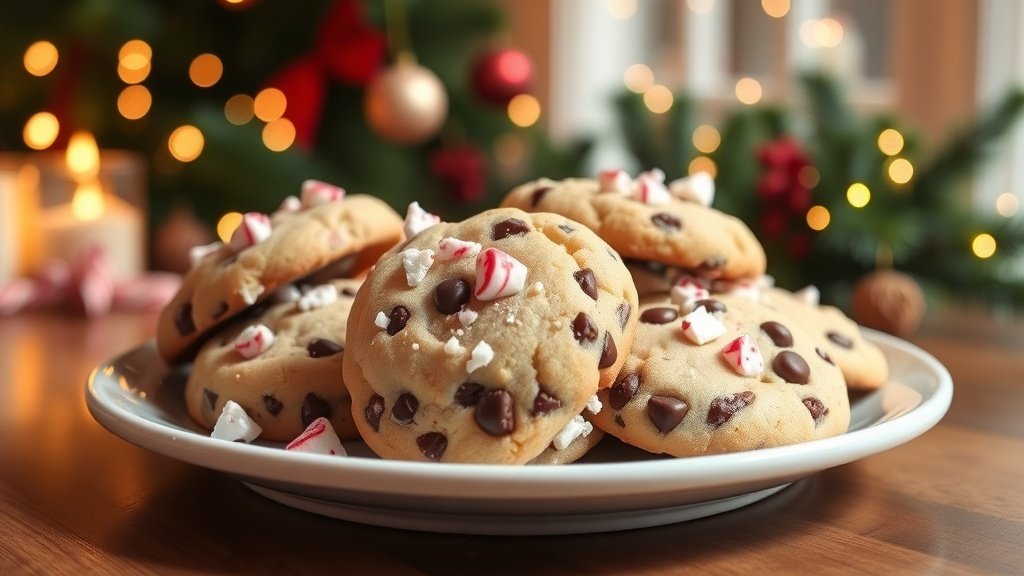 Peppermint Chocolate Chip Cookies