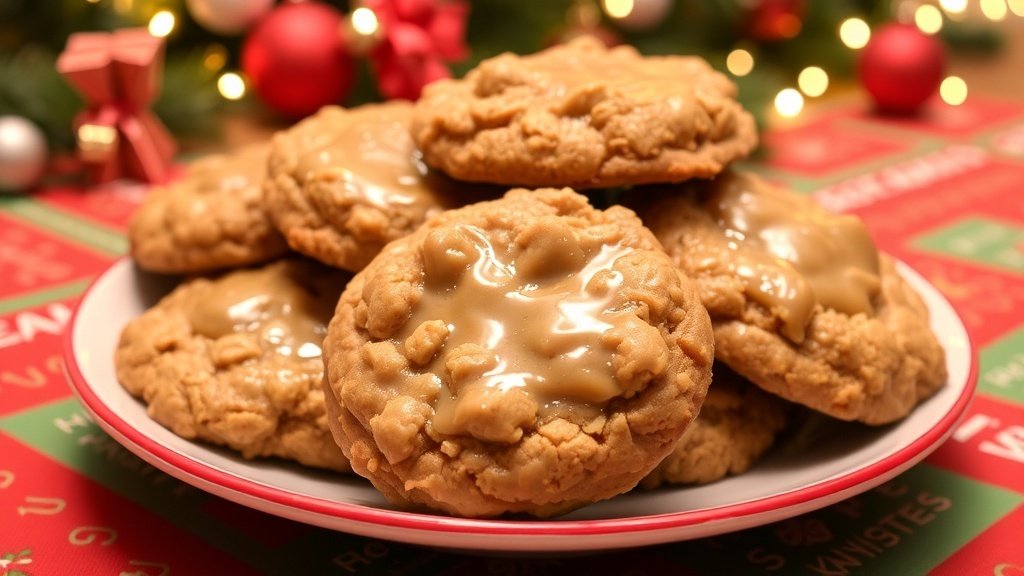 Maple Glazed Oatmeal Cookies