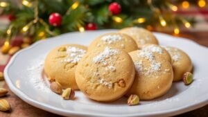 Pistachio Shortbread Cookies