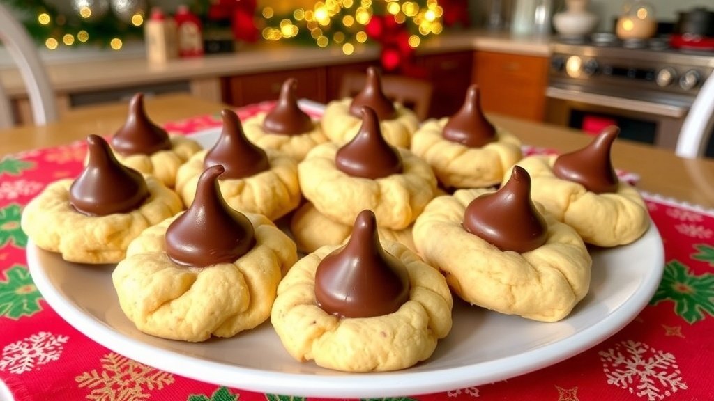 Peanut Butter Blossom Cookies