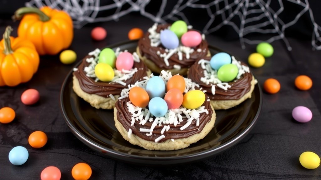 Spider Egg Nest Cookies
