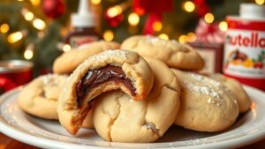 Nutella-Filled Sugar Cookies