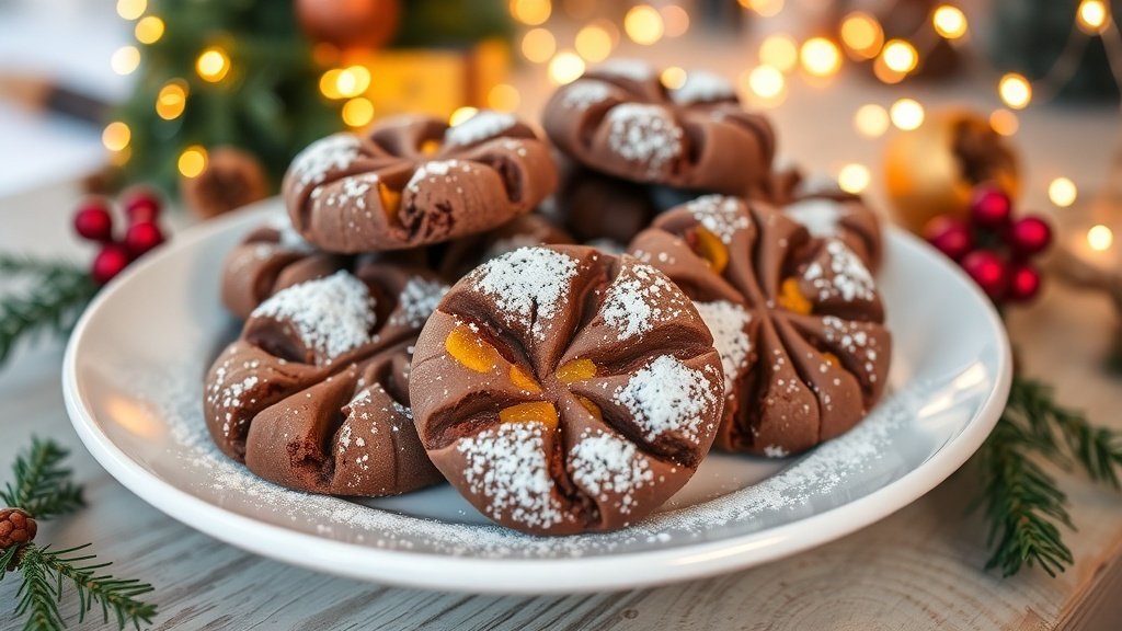 Chocolate Orange Shortbread Cookies