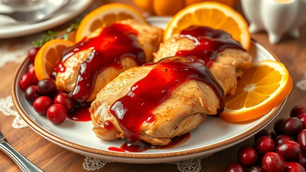 Cranberry Orange Glazed Chicken