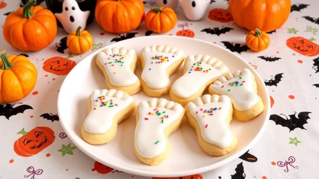 Ghost Footprint Cookies