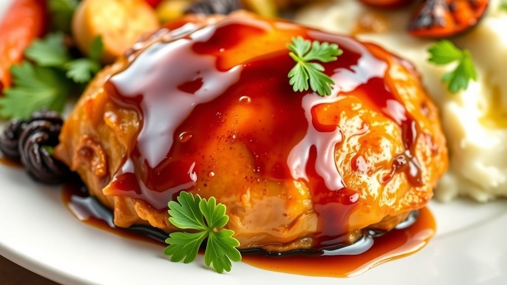 Honey Balsamic Glazed Chicken Thighs