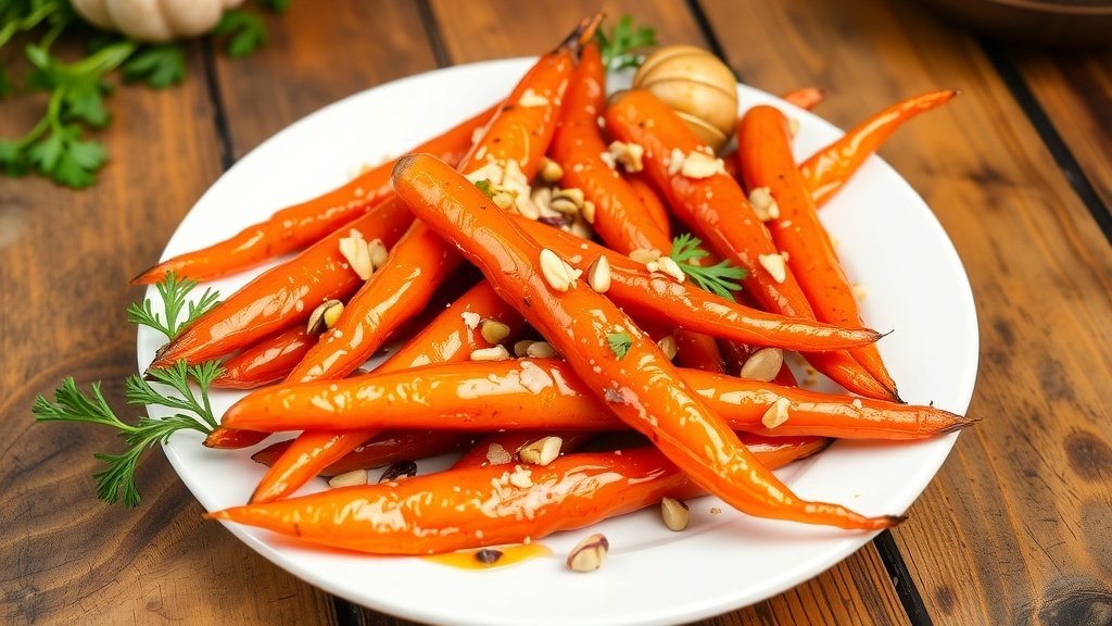 Roasted Carrots with Pistachios and Honey