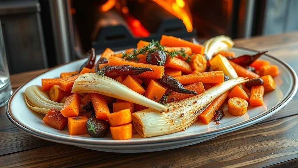 Roasted Fennel and Carrots with Thyme