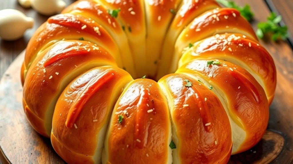 Garlic Parmesan Pull-Apart Bread