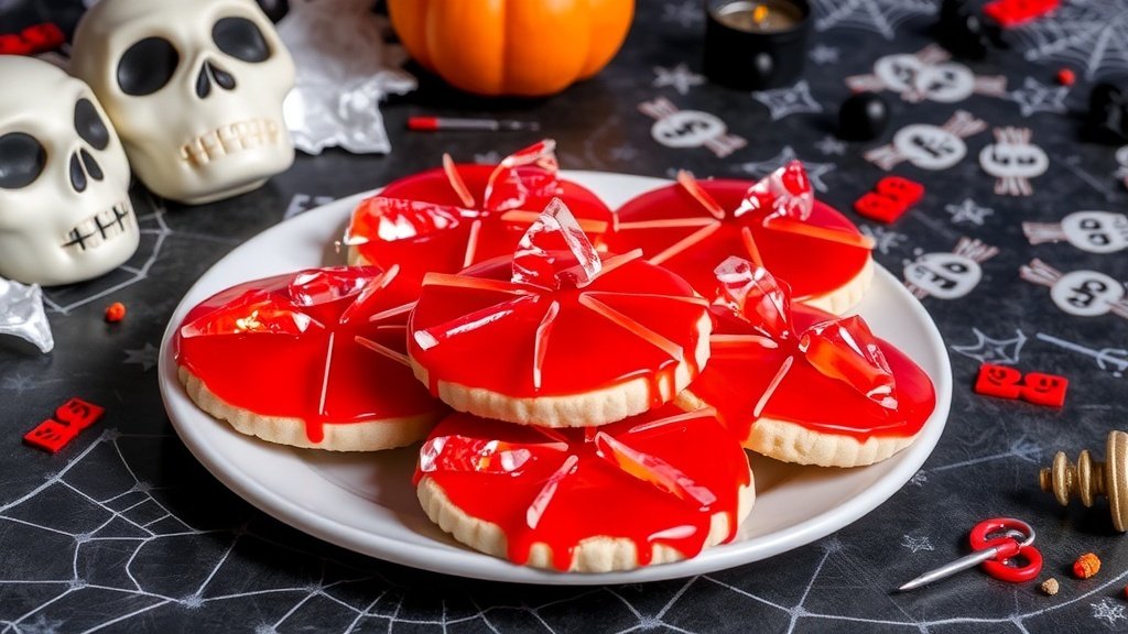 Bloody Broken Glass Cookies