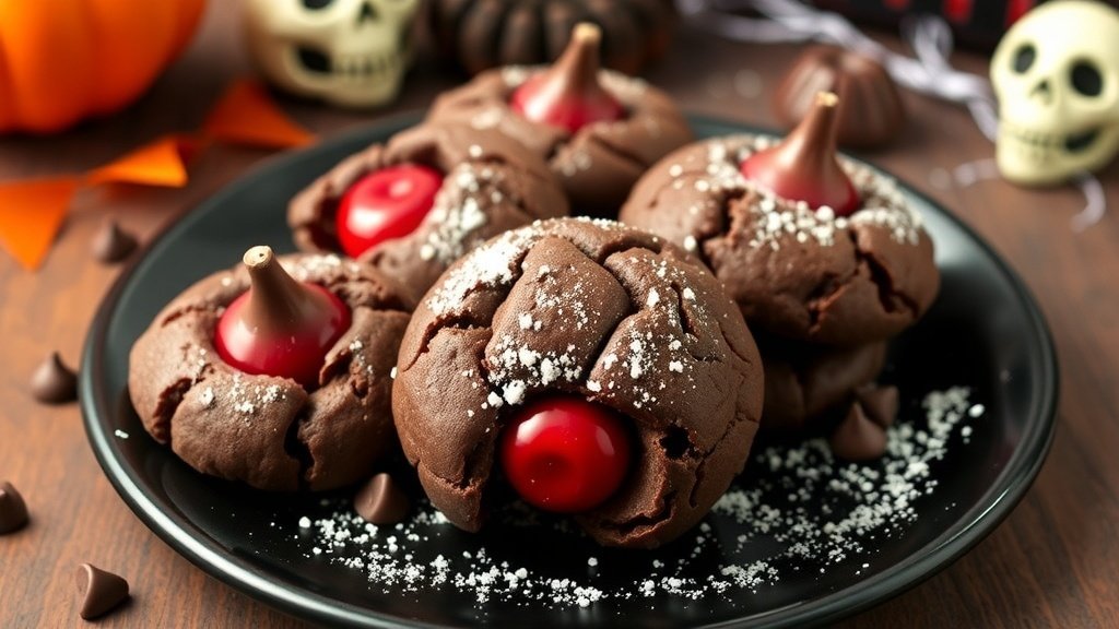 Vampire Kiss Chocolate Cookies