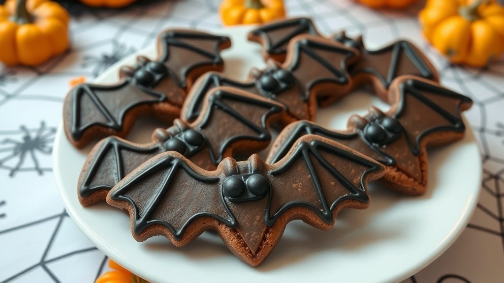 Bat Wing Chocolate Cookies