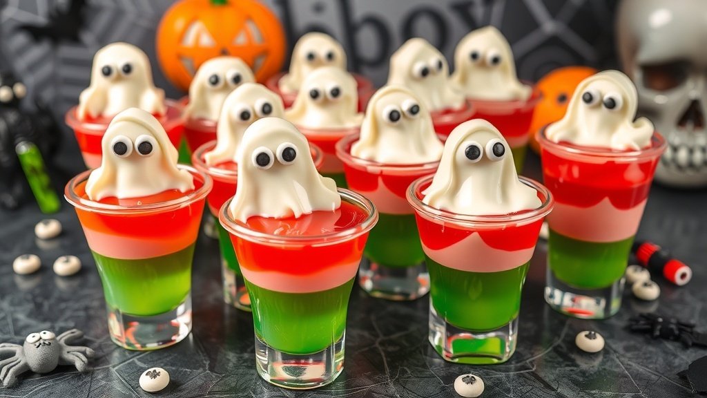 Ghostly White Chocolate Shots