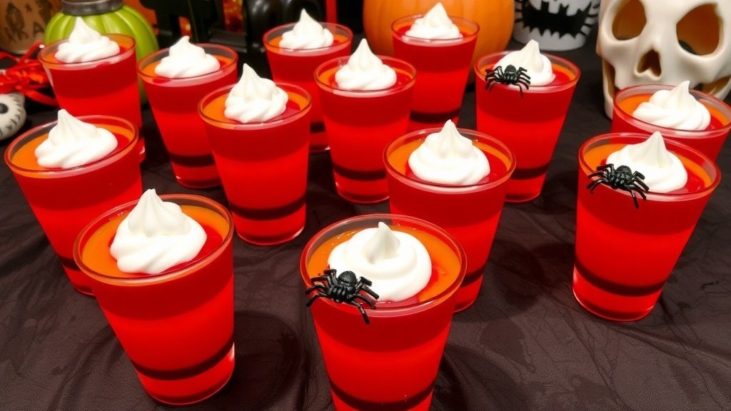 Bloody Sunrise Jello Shots