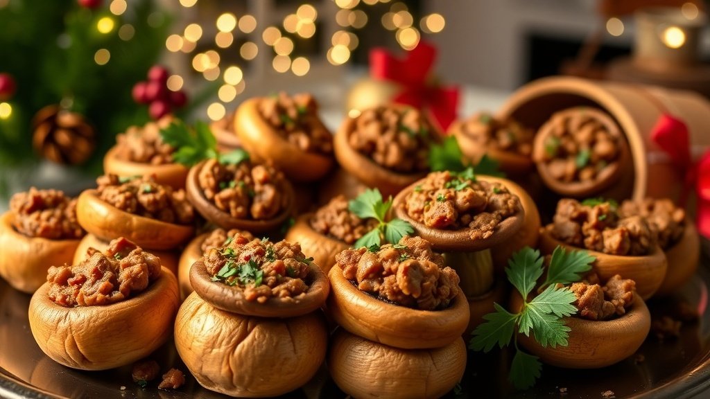 Sausage-Stuffed Mushrooms
