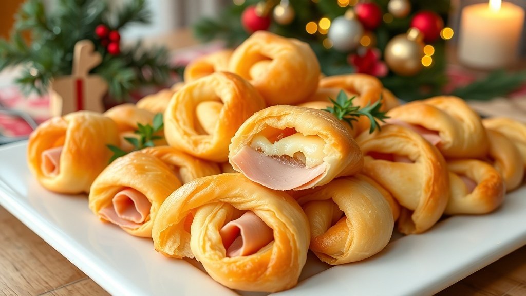 Ham and Cheese Puff Pastry Twists