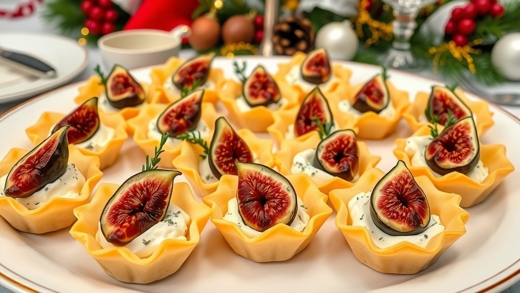 Blue Cheese and Fig Tartlets