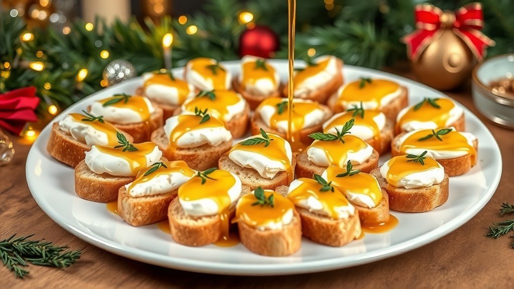 Goat Cheese and Honey Crostini