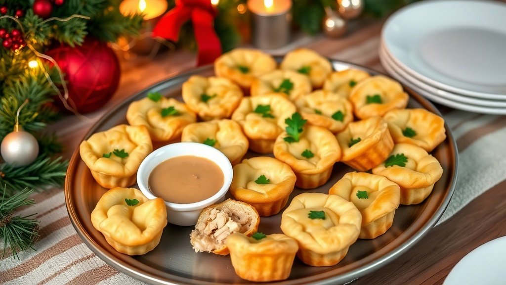 Mini Chicken Pot Pie Bites