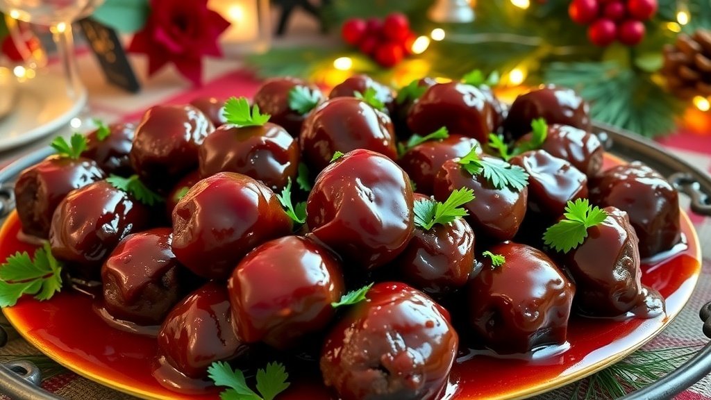 Cranberry BBQ Meatballs
