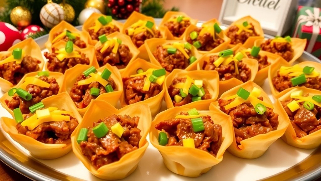 Pulled Pork Phyllo Cups