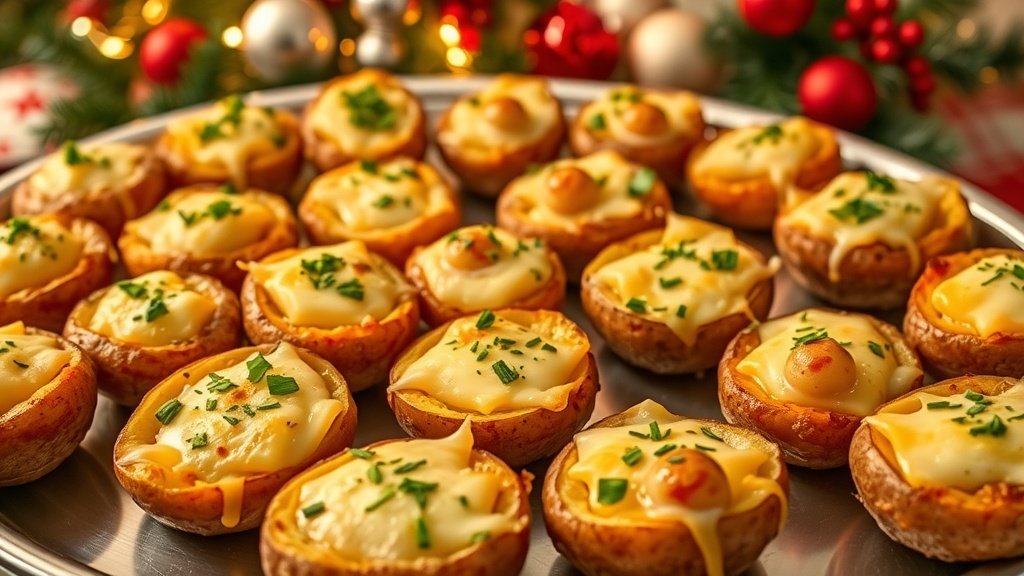 Fontina and Herb Stuffed Mini Potatoes