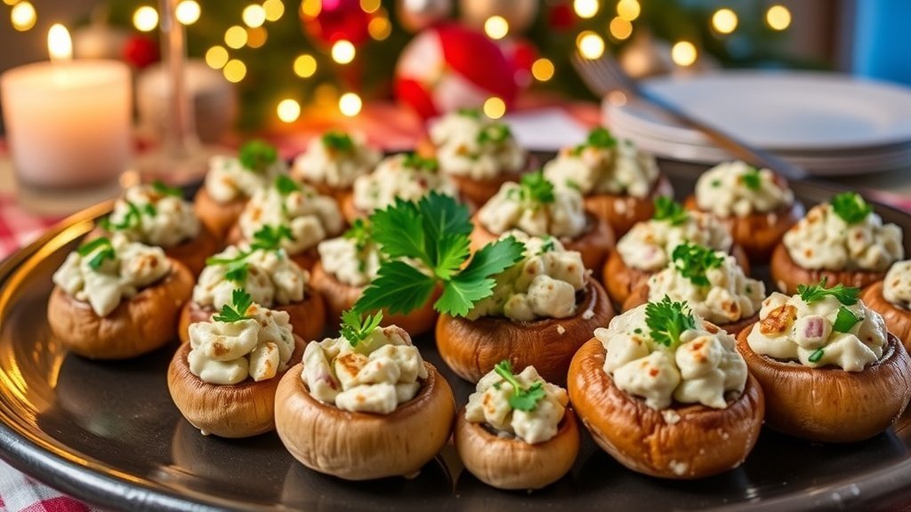 Crab-Stuffed Mushrooms