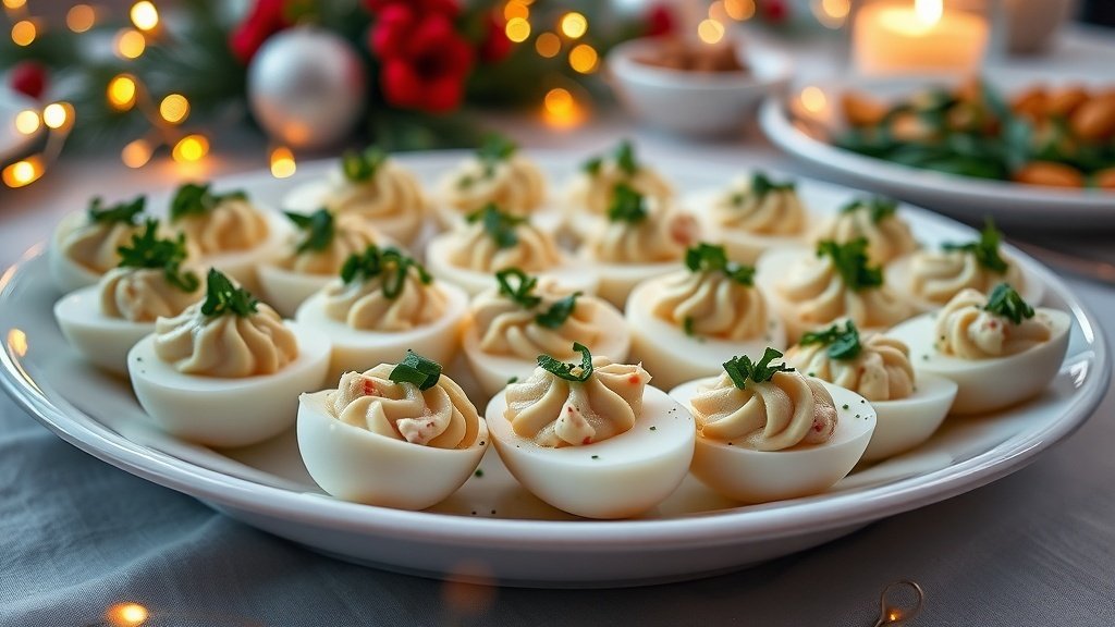 Crab-Stuffed Deviled Eggs
