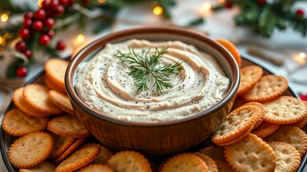 Smoked Trout Dip with Crackers