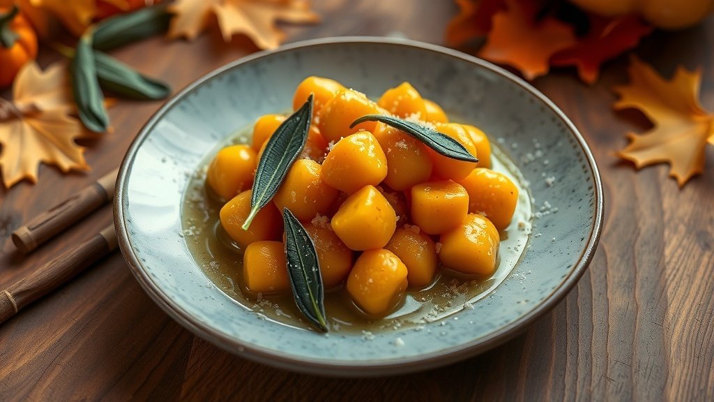 Pumpkin Gnocchi with Sage Butter